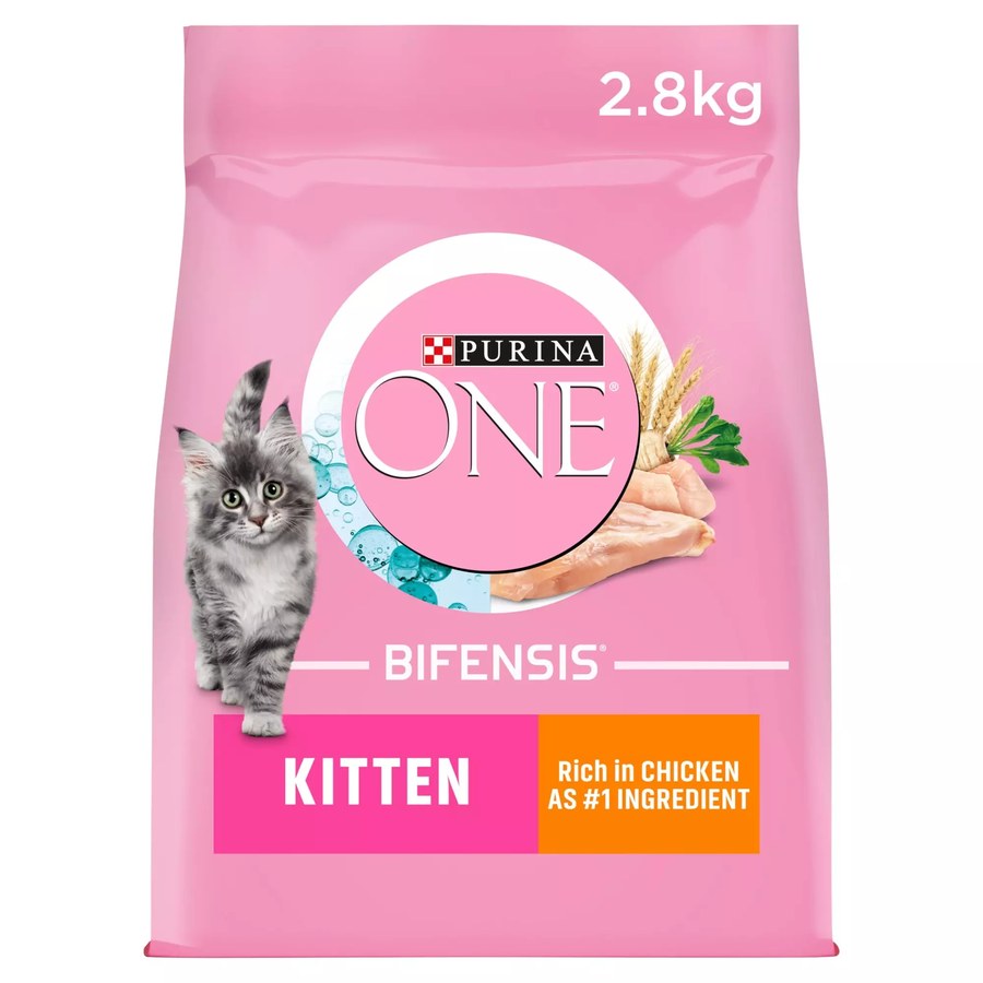 Purina ONE Kitten chicken dry cat food, 2.8kg bag