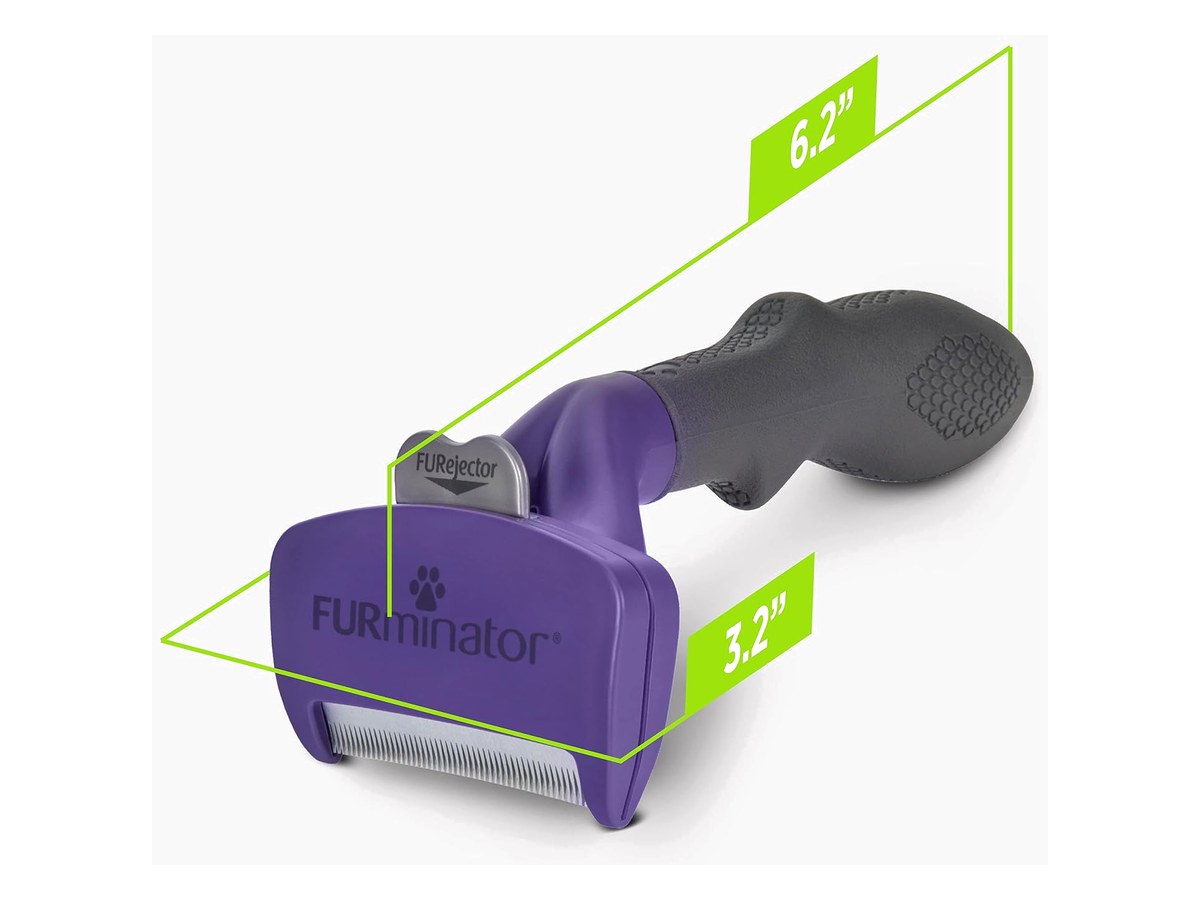 FURminator undercoat deshedding tool for cats with FURejector button