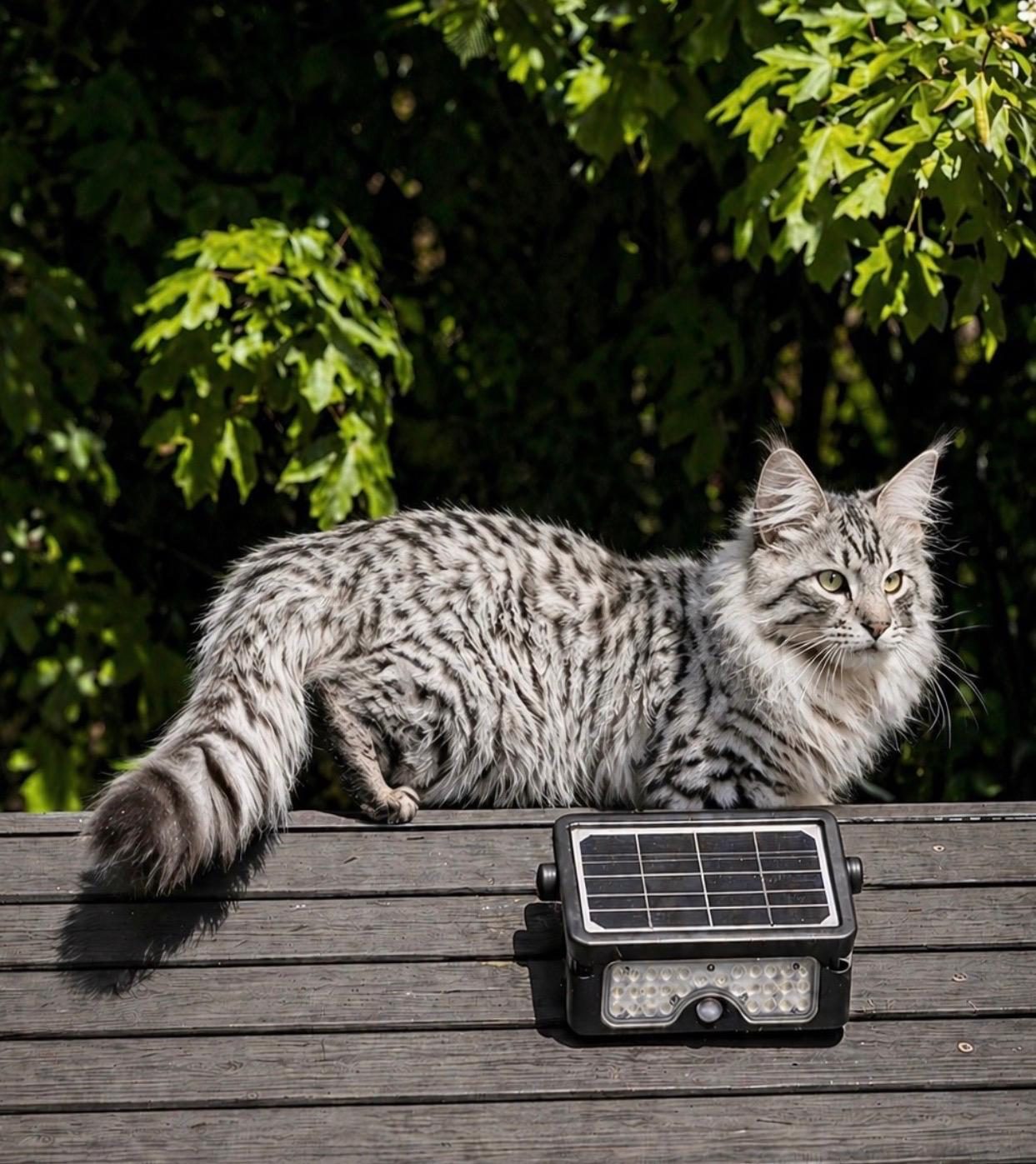 Dad, a silver tabby Maine Coon stud
